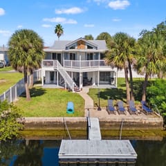 4BR Waterfront • Dock + Boat Slip • Direct Gulf